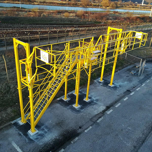Secured access assemblies for tankers, containers, and wagons